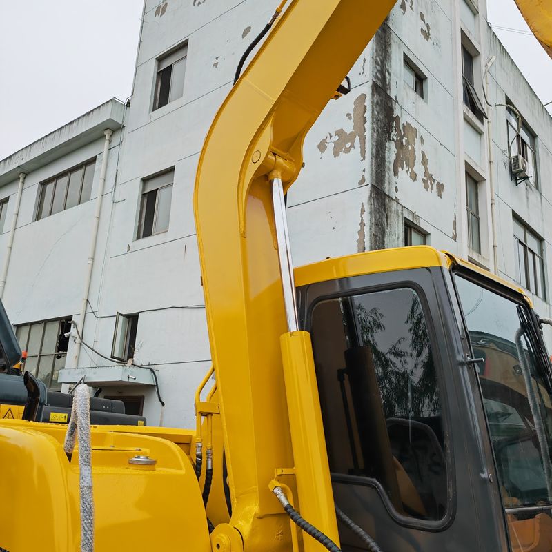 Sarı Mini Kullanılmış Ekskavatör 6T İkinci El Komatsu Pc60 Orijinal Rengi