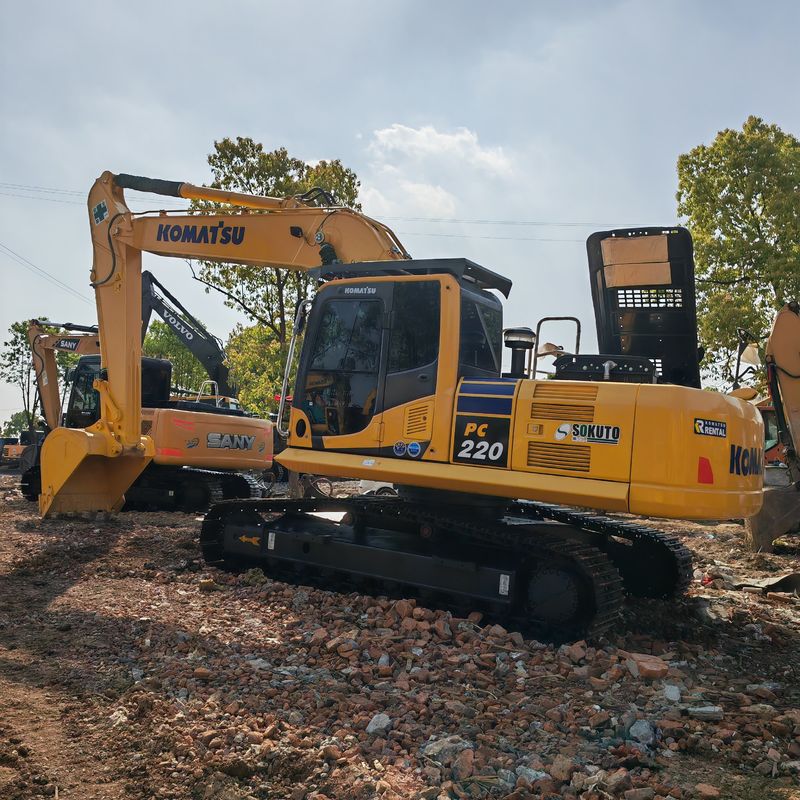 22 Ton Kullanılmış Ekskavatör Komatsu Pc220 8 İkinci El Asıl Renk