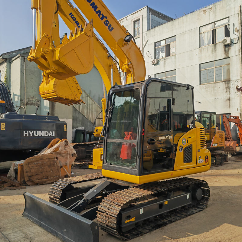 Japonya markası Komatsu PC70 PC78 PC60 PC55 İkinci el 6,5 Ton