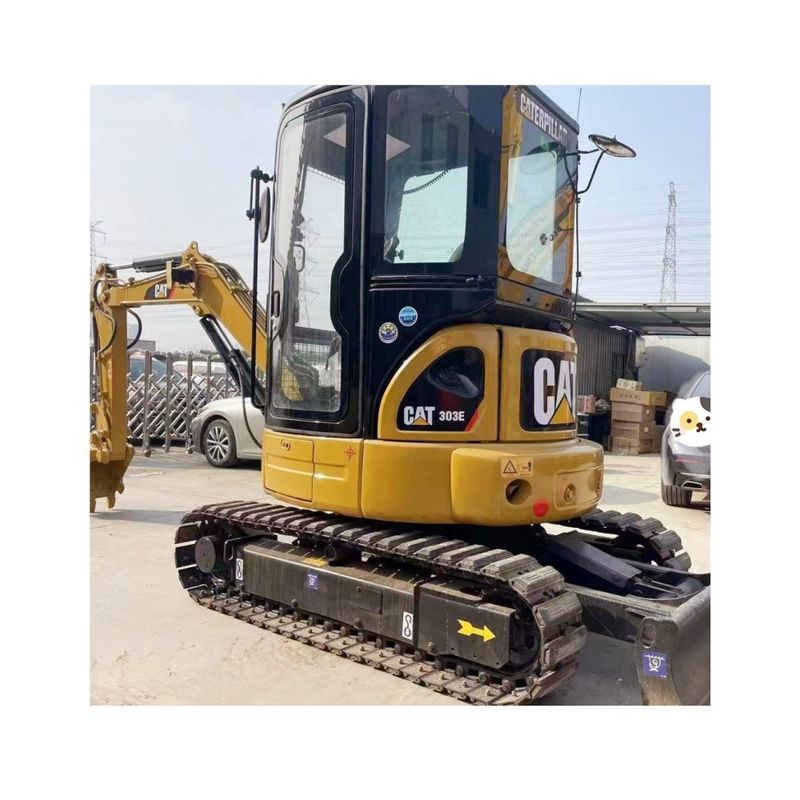 Kullanılmış kedi kazıcı CAT 303E sürünen kazıcı mini kazıcılar/CAT303E Çiftlik ev makineleri ikinci el mini kazıcı