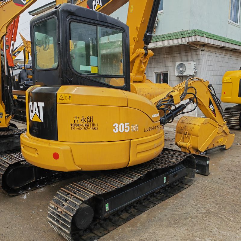 Kullanılmış CAT ekskavatörleri CAT 305.5SR sürünen ekskavatör /kullanılmış mühendislik inşaat makineleri CAT305SR 5T ekskavatörü