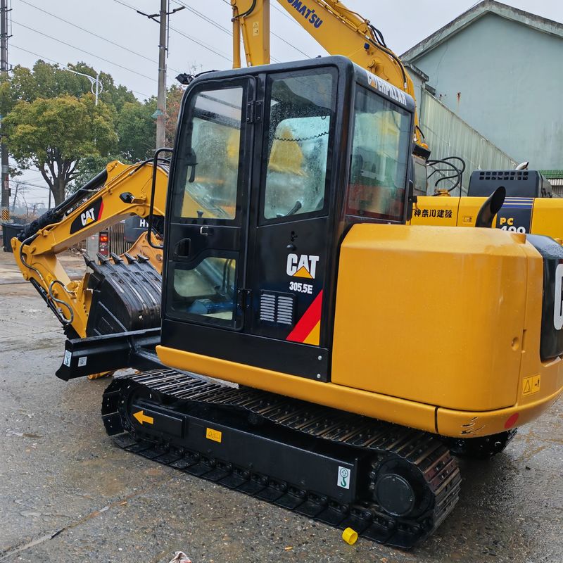 Kullanılmış mühendislik inşaat makineleri CAT 305.5E 5 ton kullanılmış kazıcılar Çin CAT 305.5 toprak taşıma makineleri