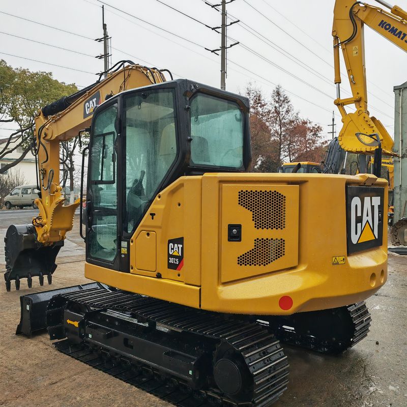 CE/EPA 7 tonluk küçük makineli mini ekskavatör CAT 307.5 satılık 306 307.5 308 iyi durumda