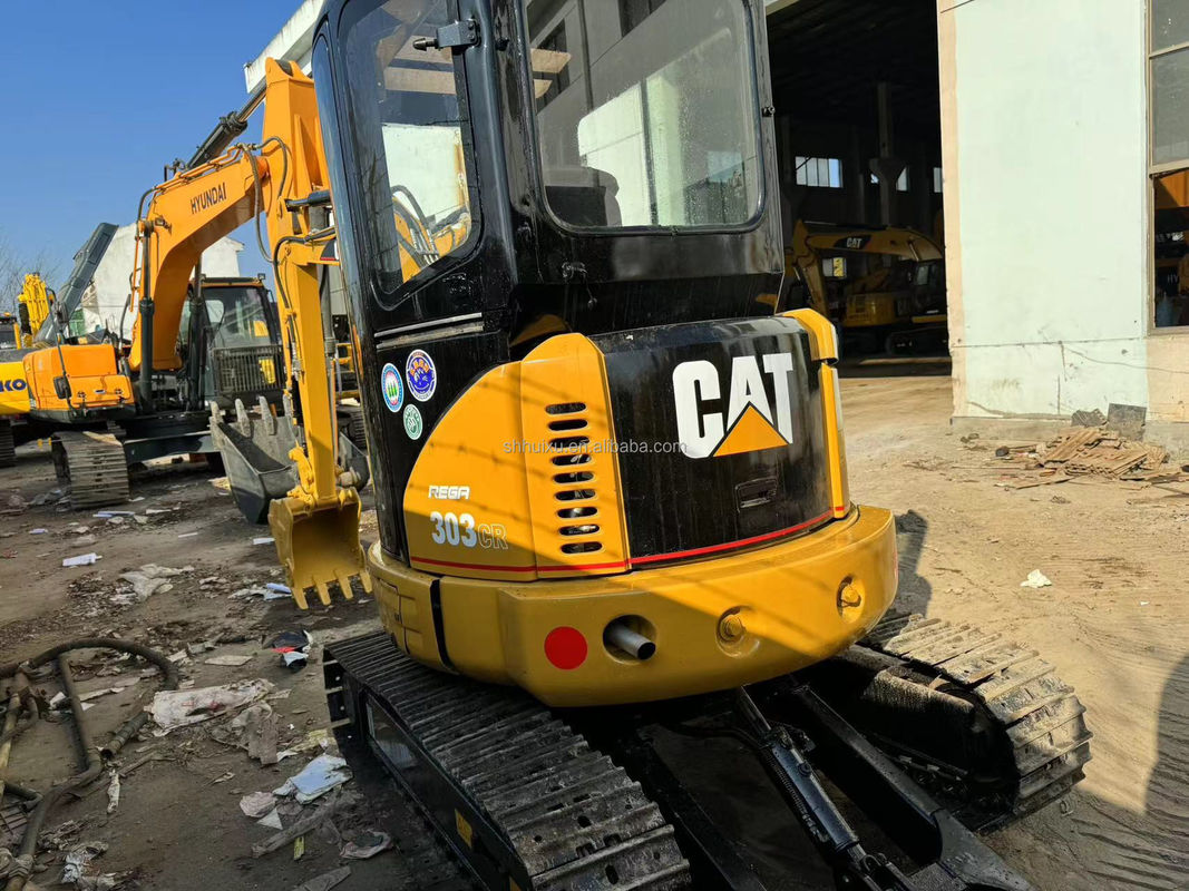 Neredeyse yeni Japonya kullanılmış 3 tonluk mini kazık makinesi CAT303CR kullanılmış sürünen Japon kullanılmış kazık makinesi fiyatı satılık