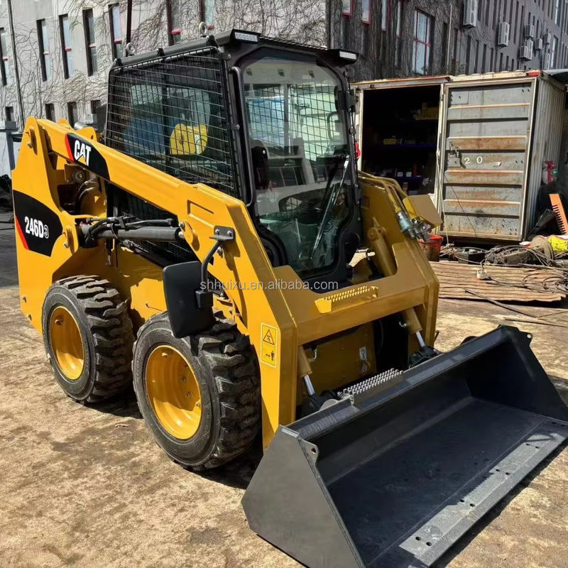 kullanılmış kaydırma makinesi CAT 246D3 Caterpillar tekerlekli kazıcı Japonya orijinal tekerlekli kazıcılar
