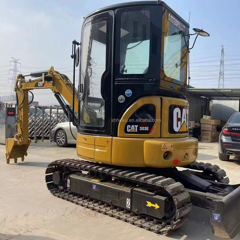 sarı renkli mini kullanılmış kazık makinesi cat303e satılıyor