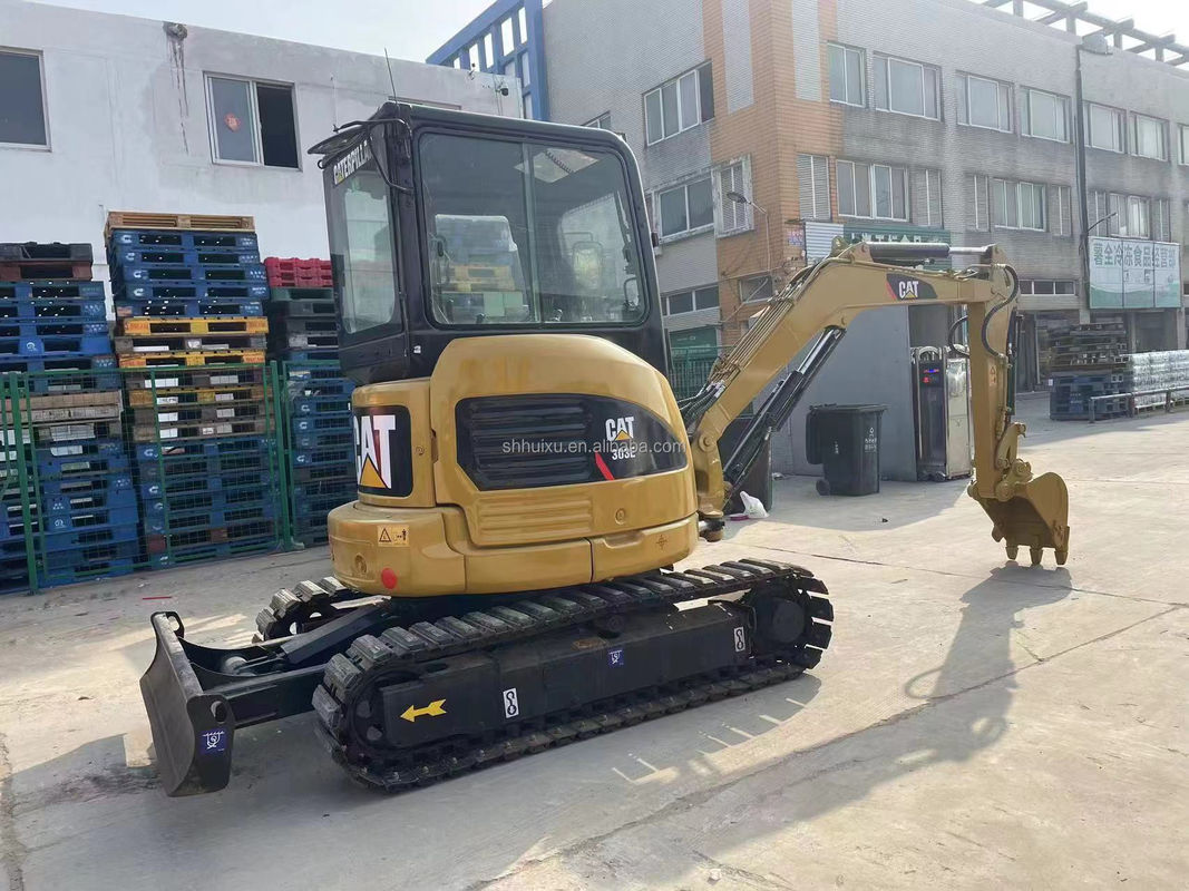 sarı renkli mini kullanılmış kazık makinesi cat303e satılıyor
