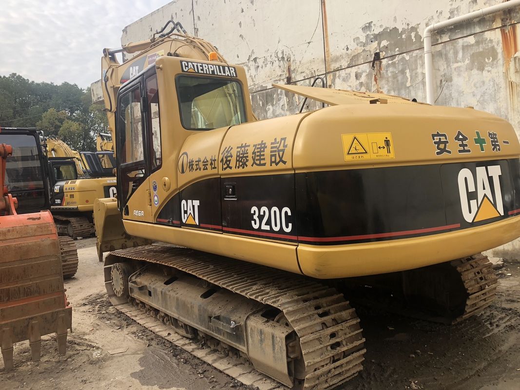 Çin'de kullanılan orijinal boya kazı makinesi cat 320d Shanghai ikinci el cat 320d satılıyor