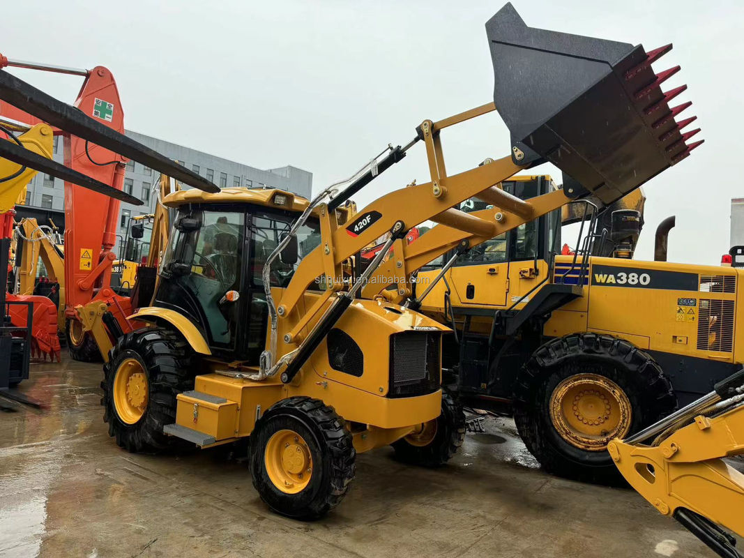 kullanılmış inşaat makineleri cat 420f/ orijinal boya ucuz fiyat cat 420f satılıyor