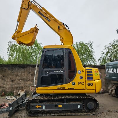 kullanılmış sürünen komatsu kazıcı komatsu pc60/az çalışma saati yüksek kazma gücü satılık kullanılan komatsu pc60