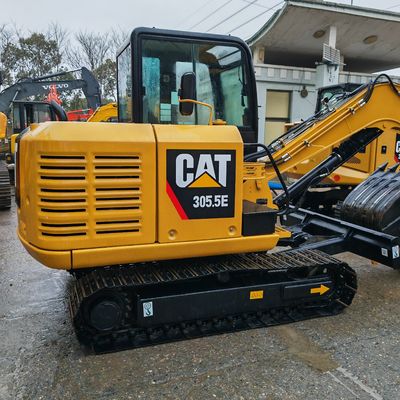 Kullanılmış CAT 305.5E mini kazık makinesi kuyruksuz Caterpillar 305.5 mini kazık makinesi düşük fiyatlı CAT302 CAT305.5 CAT306 CAT304 CAT305 satışta