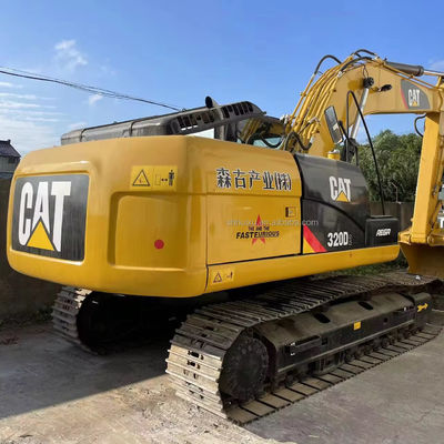 sarı renk orijinal cat320d kullanılmış kazık makinesi cat320d ucuz fiyatla satılıyor